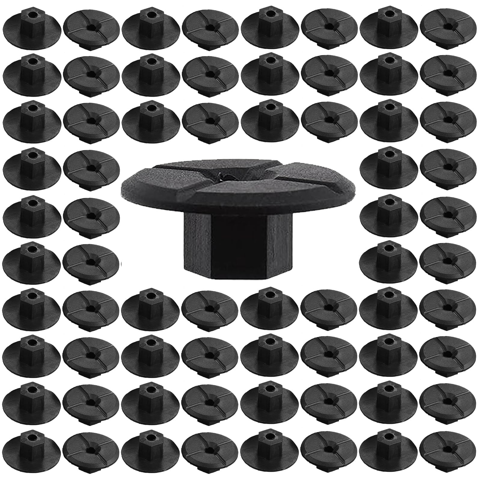 ANBOO 100 Stück 4 mm Kunststoffmutter ohne Gewinde Schwarz Kunststoff-flügelmuttern Hardware für Radkastenverkleidung Radhausschale 2019900050 51711958025 ANBOO 100 Stück 4 mm Kunststoffmutter ohne Gewinde Schwarz Kunststoff-flügelmuttern Hardware für Radkastenverkleidung Radhausschale 2019900050 51711958025 von ANBOO