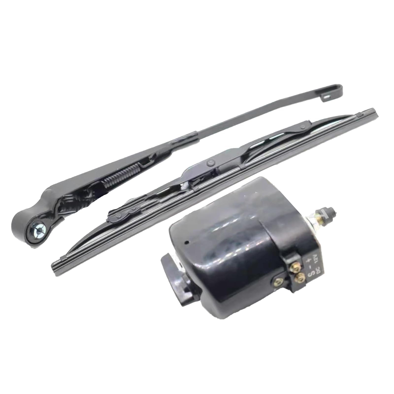ANBOO 12V Universal Wischermotor Scheibenwischermotor Windschutzscheibe mit Arm und Blatt für Traktor, Wohnmobil und Fischerboot 01287358 7731000001 0390506510 Kompatibel mit Willys-Jeep ANBOO 12V Universal Wischermotor Scheibenwischermotor Windschutzscheibe mit Arm und Blatt für Traktor, Wohnmobil und Fischerboot 01287358 7731000001 0390506510 Kompatibel mit Willys-Jeep von ANBOO