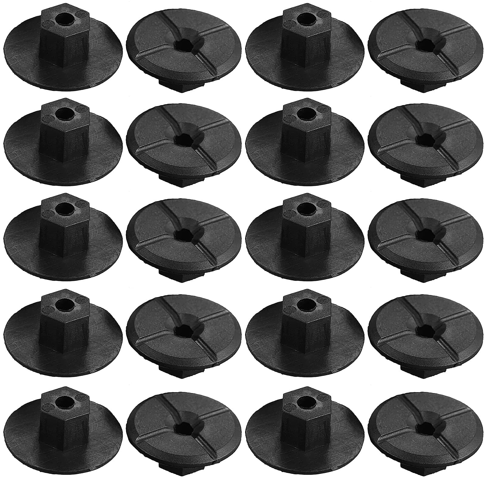 ANBOO 50 Stück 4 mm Kunststoffmutter ohne Gewinde Schwarz Kunststoff-flügelmuttern Hardware für Radkastenverkleidung Radhausschale 2019900050 51711958025 ANBOO 50 Stück 4 mm Kunststoffmutter ohne Gewinde Schwarz Kunststoff-flügelmuttern Hardware für Radkastenverkleidung Radhausschale 2019900050 51711958025 von ANBOO