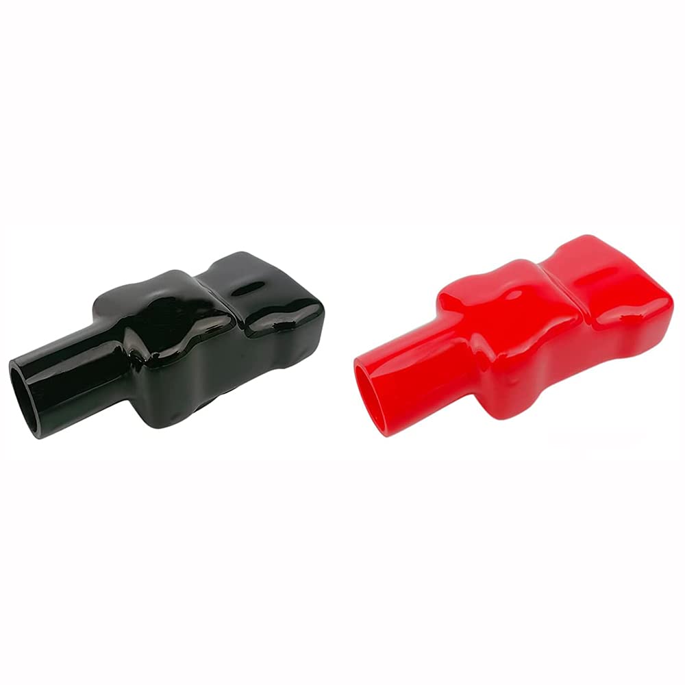 ANCLLO 2-teilige Autobatterieanschlussabdeckungen Rot Schwarz Weiche Kunststoffbatterieklemmenschutzstiefel Flexibel positiv und negativ ANCLLO 2-teilige Autobatterieanschlussabdeckungen Rot Schwarz Weiche Kunststoffbatterieklemmenschutzstiefel Flexibel positiv und negativ von ANCLLO