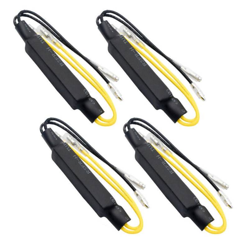 ANCLLO 4 STÜCKE 12 V 21 W LED Lastwiderstand Motorrad Blinker Blinker Kontrollleuchte Decoder Fix Fehler Zubehör von ANCLLO