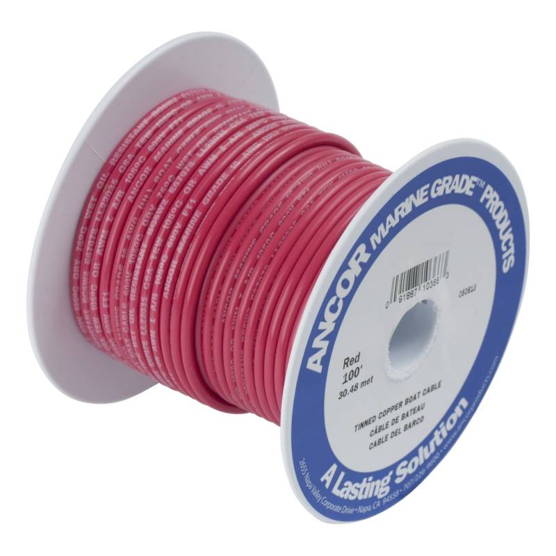 ANCOR Cable Marino 16 AWG (1mm²) Rojo - 30 m von Ancor