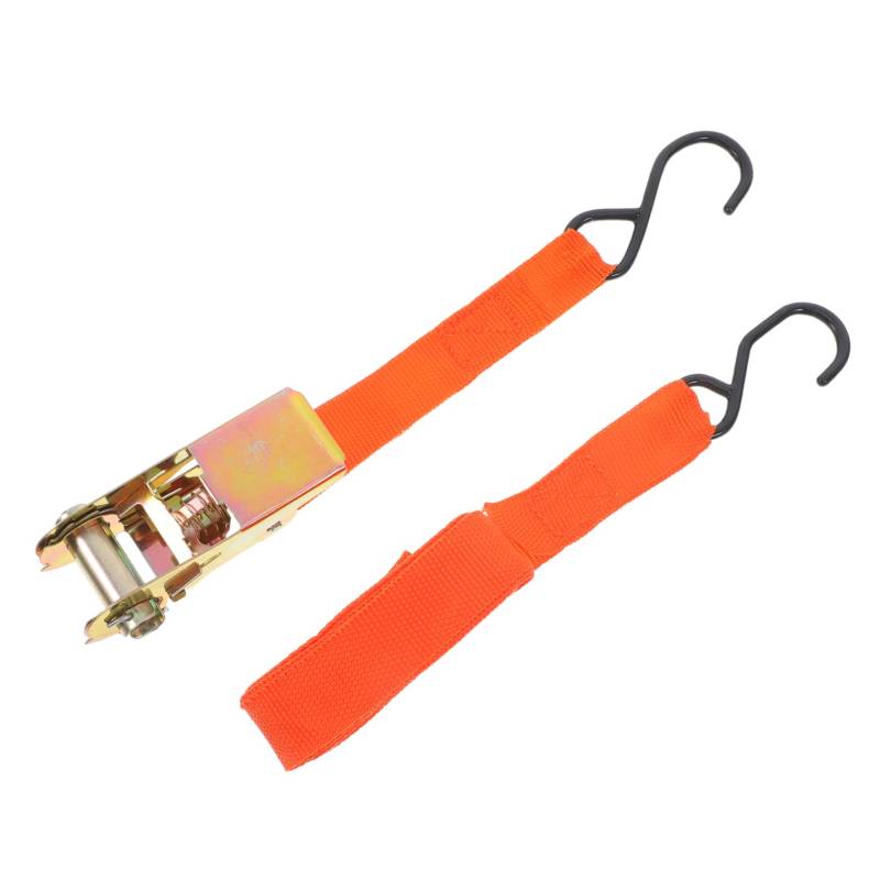 ANDRESLAD 4 Stück Flexible Kabelbündelung Zurrgurte Autogurte Fahrzeugbefestigung Kofferraumgurte Spanngurte für Motorräder Spanngurte für Autoanhänger Polypropylen Orange von ANDRESLAD