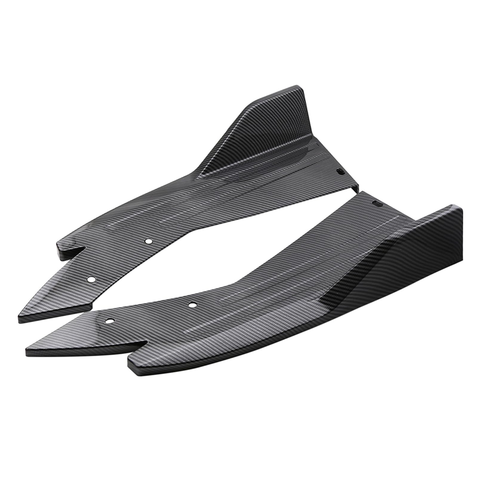 ABS Heck Stoßfänger Lippensplitter, Verleiht Aggression und Kantenschutz, Universelle Auto -Flossenspoiler für die Meisten Autos, mit Kohlefaserstil, Stilvoll und (Kohlefaser) von ANGGREK
