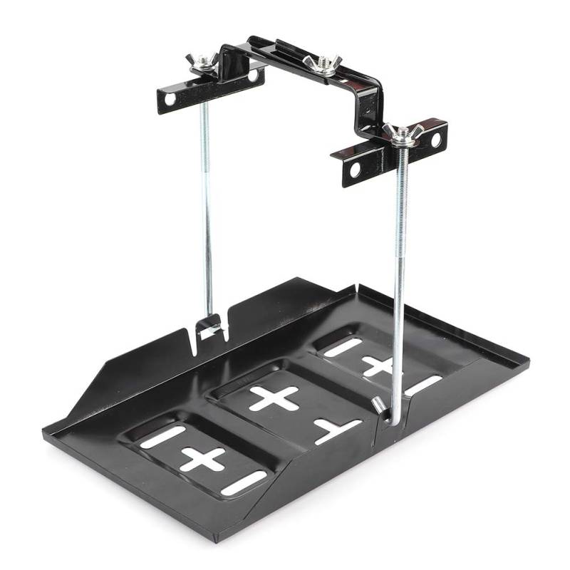 Batterie -Hold -Down Tablett, Speicherbatteriehalter Halterung mit Stabiler Leistung, Sicher zu Bedienung, Strukturelle Stabilität, Einfach zu Installieren, Breite Anwendung für Auto, Boot, Marine von ANGGREK