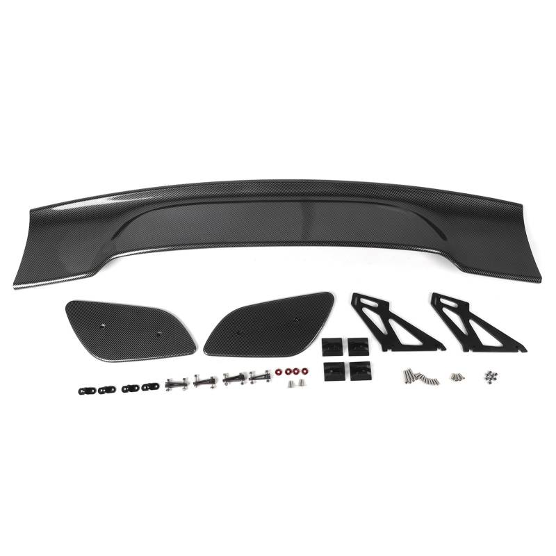 Mode -GT -Stil Kohlefaser Heckspoiler Kit, Universelle Passform für Limousinenauto, Stabilität und Kraftstoffeffizienz zu Verbessern von ANGGREK