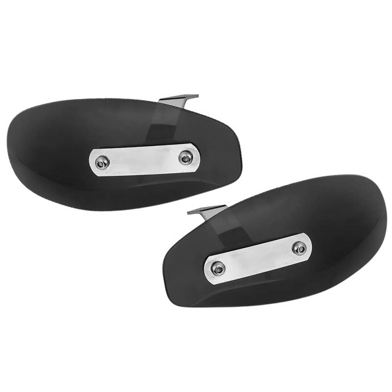 Motorrad -Handwächter Handschild für -Kurvenendesign Wind Defflektor Beschützer mit Acryllegierstahlmaterial für Universelle Passform (Black) von ANGGREK