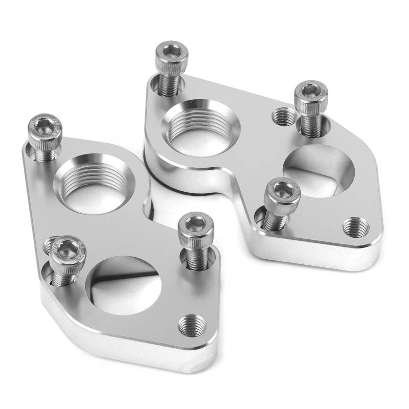 Wasserpumpenadapterplatte für das LS -Motorumwandlungskit mit 2 PCS -Adapterplatten 2pcs -Dichtungen 10 PCS Schrauben 4pcs Feder Unterlegscheiben für LS -Motoren Alle Jahre von ANGGREK