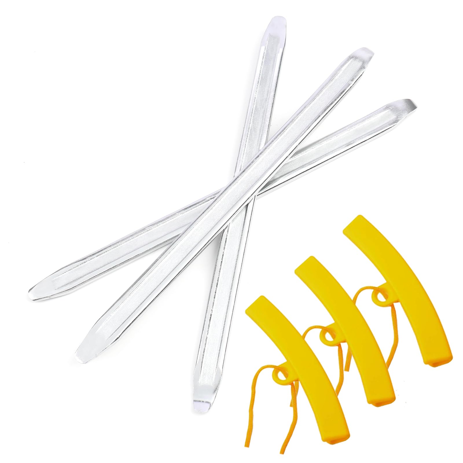 ANGNYA 30 cm Montierhebel Motorrad Reifenheber Reifen Montiereisen Stahl Montierhebel mit 3 Rad Felgenschutz Reifenventil Kit Reifen Montier Werkzeug für Motorrad Fahrrad ANGNYA 30 cm Montierhebel Motorrad Reifenheber Reifen Montiereisen Stahl Montierhebel mit 3 Rad Felgenschutz Reifenventil Kit Reifen Montier Werkzeug für Motorrad Fahrrad von ANGNYA