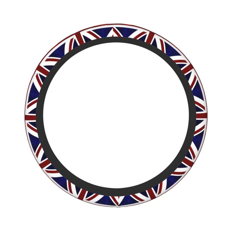Patriotisch, Union Jack, Großbritannien, Flagge 15-Zoll-Universal-Auto-Lenkradabdeckung Elastische rutschfeste Lenkradabdeckung von ANGYANG