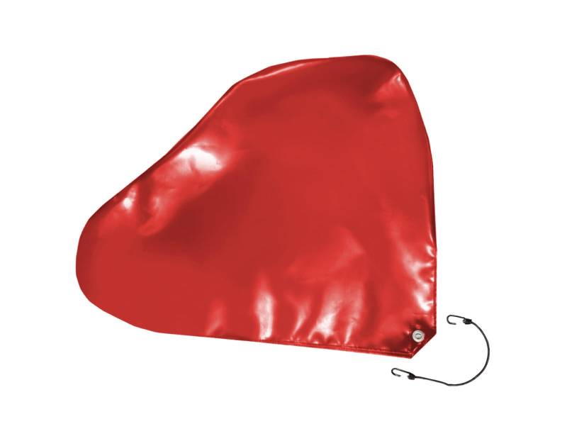 Deichselhaube aus LKW PVC Plane, 680g/m², Universal Deichselschutz (Rot RAL3002, 88cm x 70cm (für ungebremste Deichseln)) von ANKO PLANEN
