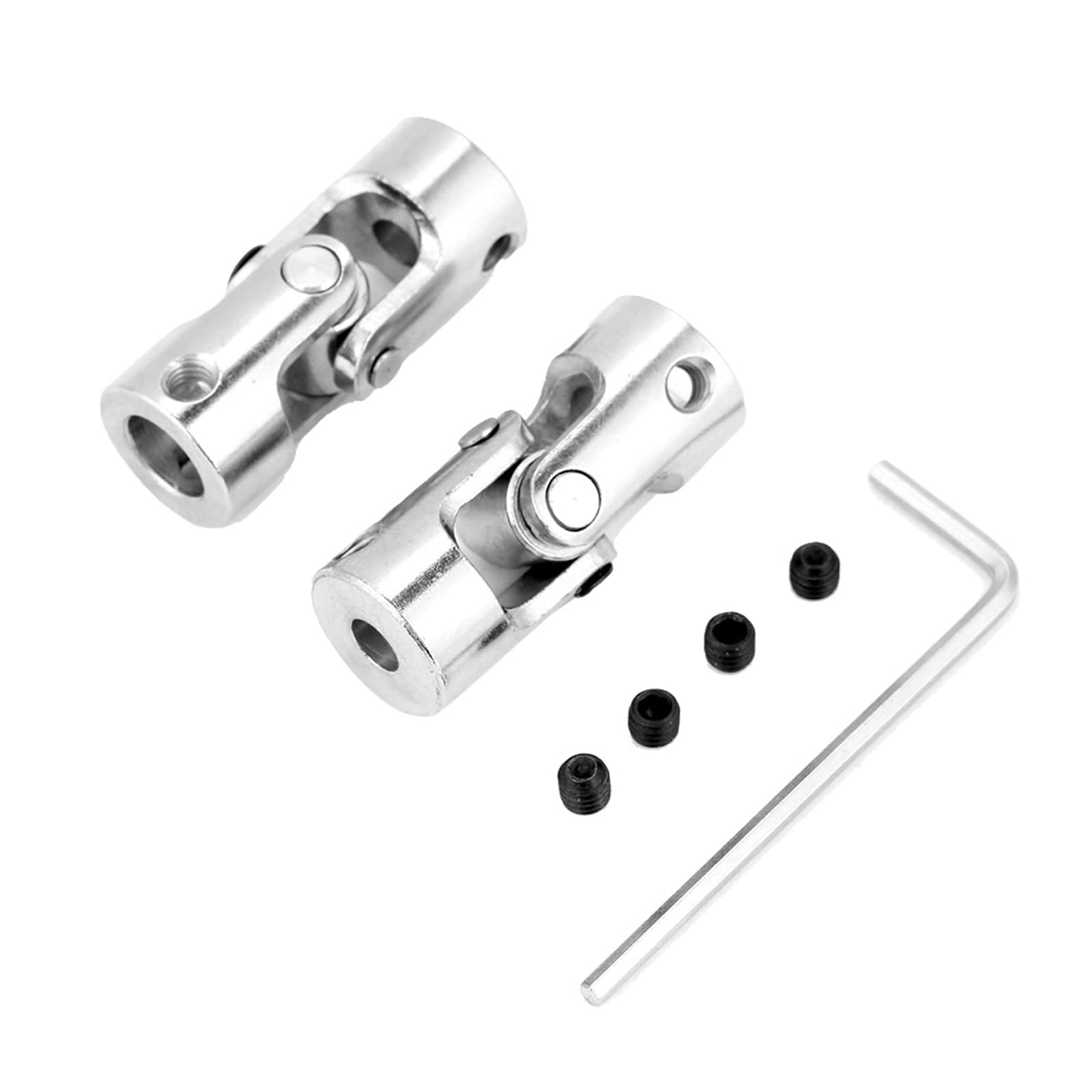 ANKROYU 2 Stück Metall Kreuzgelenk, Wellenkupplung Motorstecker Universalgelenk, Länge 35 mm Universal Lenkwelle Kreuzgelenk für RC-Flugzeuge und Boote(Inner Diameter: 6 * 8mm) von ANKROYU