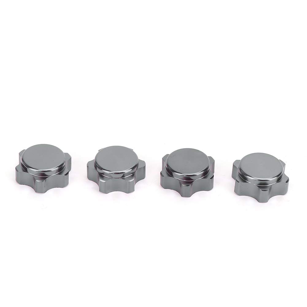 4pcs 17mm Aluminiumlegierung Wheel Wheel Hub Nuss Anti -Staubabdeckung für Hsp94762 94886 1/8 RC -Auto (Schwarz) von ANKROYU