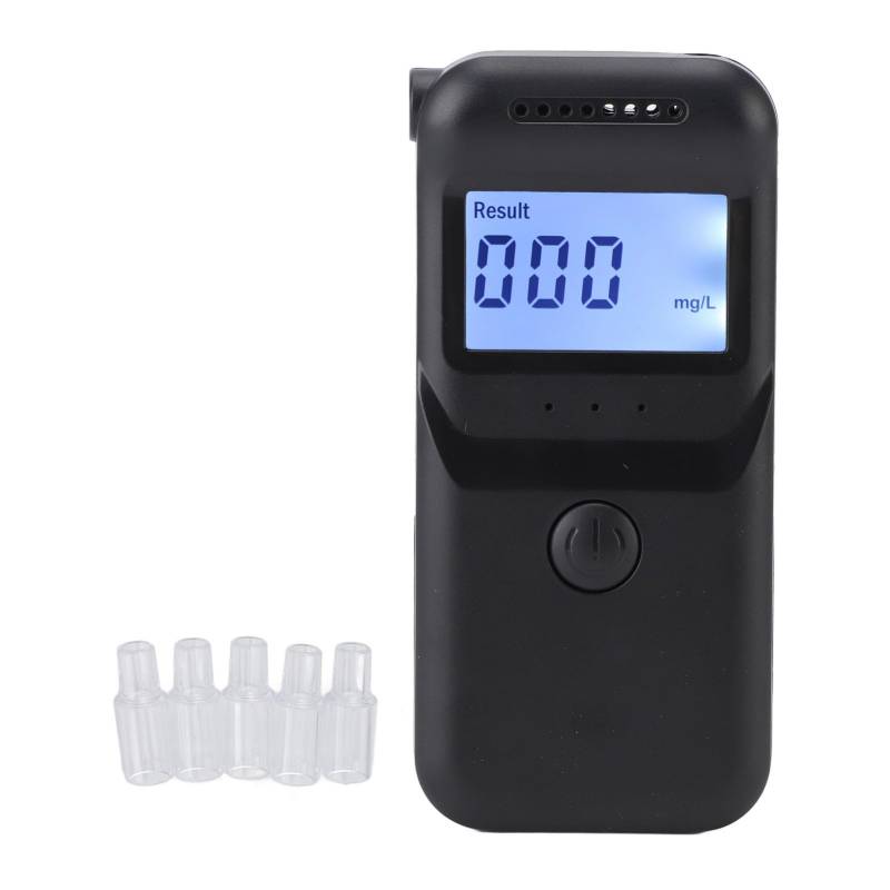 ANKROYU Alkoholtester, intelligenter Sprach-Halbleiter-Gassensor, präzises großes Display, tragbarer Tester für Trunkenheit am Steuer, für Familientreffen, ABS-Material, 56 x 17 x 120 mm von ANKROYU