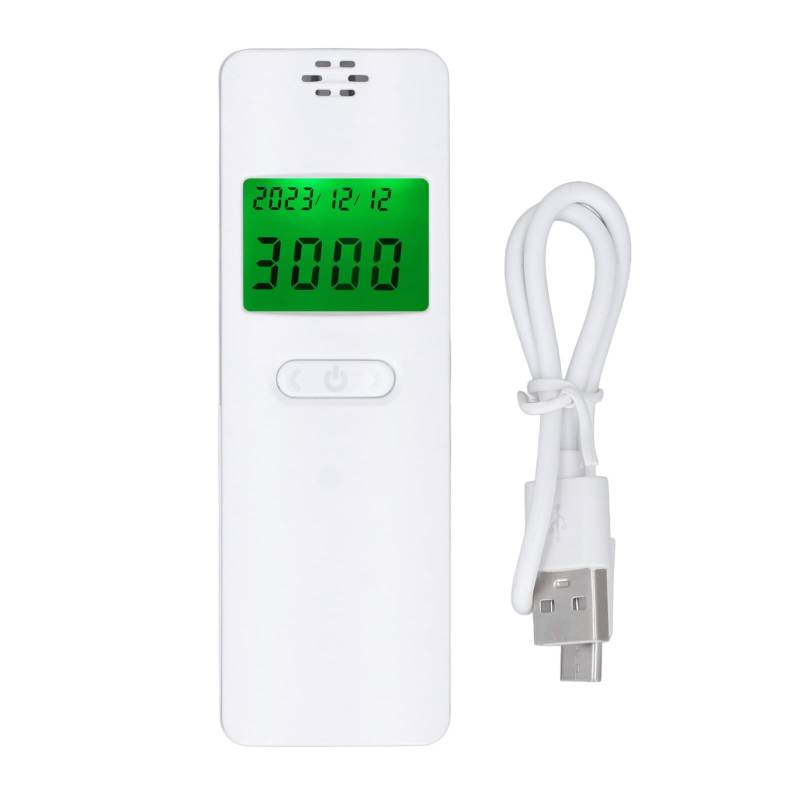 ANKROYU Alkoholtester hoher Genauigkeitsmems Halbleiter tragbarer Atemtester mit Digitalanzeigereiniger für Home und Auto verwenden ABS -Material Kompaktgröße 114.9x37.2x13.6mm von ANKROYU
