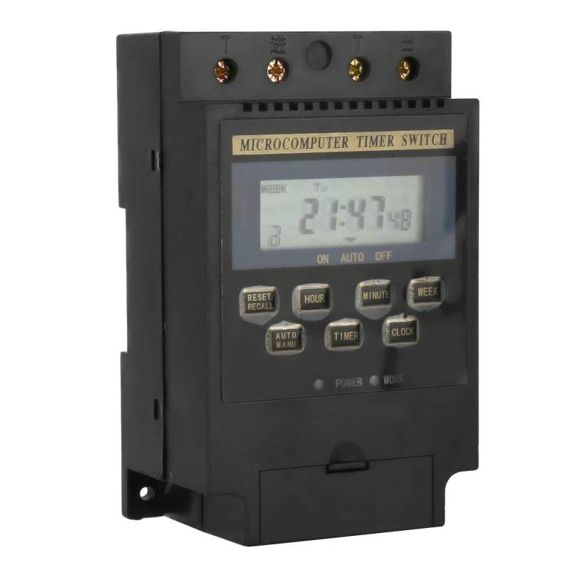 ANKROYU KG316T Digital Timer Controller, mikrocomputerprogrammierbarer Timerschalter, elektronischer Zeitsteuerungsschalter mit klarem LCD -Display für die Home -Automatisierung von ANKROYU