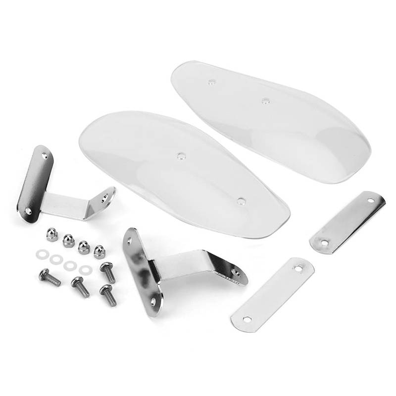 ANKROYU Motorrad Handwindabweiser Motorrad Handwindschutz 10 mm/0,4 Zoll Universal Motorrad Handschutz Windabweiser Schutz passend für Honda(Transparent) von ANKROYU