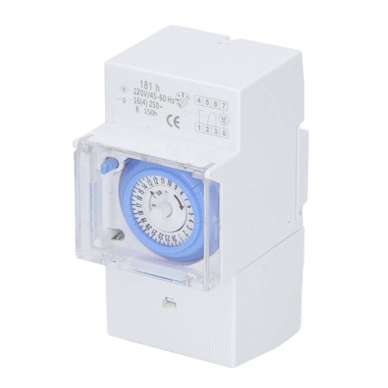 ANKROYU Sul181h mechanischer Timer, 24 -Stunden -Zeitregelschalter mit PC -Gehäuse, kompakter mechanischer Zeitschalter, Multi -Funktions -Timer für Heimküchen -Umspannwerke von ANKROYU