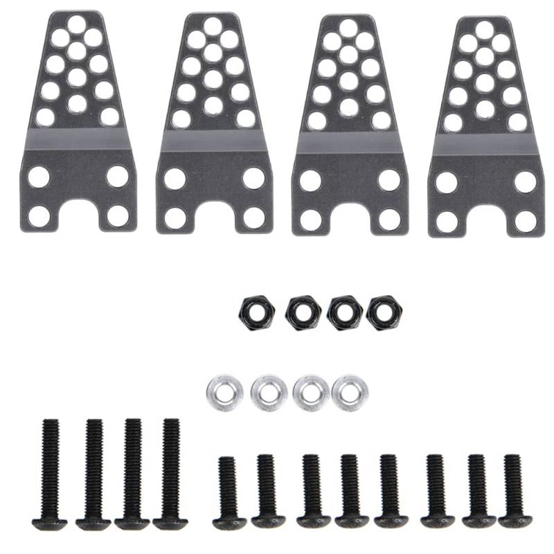 Aluminium Lower montage Hubkit Setgewinde Montage für axiale scx10 Fernbedienung Car Titanium Schwarz Optionaler 4pcs (Du färbte) von ANKROYU