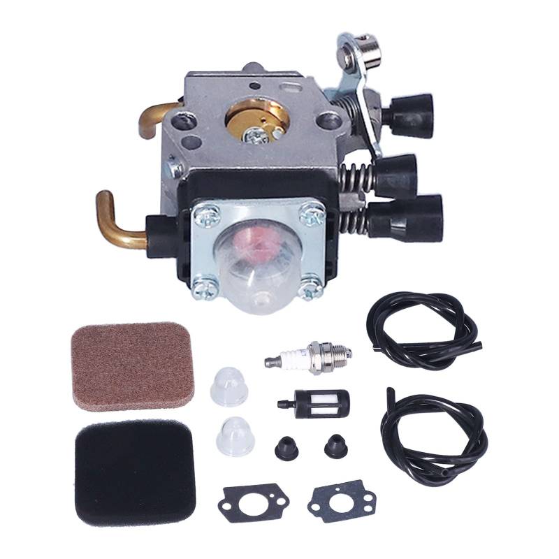 Carburetor -Kraftstofffilter - -Glühbirnen -Dichtung Set hoher Effizienz Langlebiger Rasenmäher -Vergaser für FS80 FS75 HS75 KM85 FS85 HS80 HS85 FS85T FS85RX KM85 IRON COTTON von ANKROYU