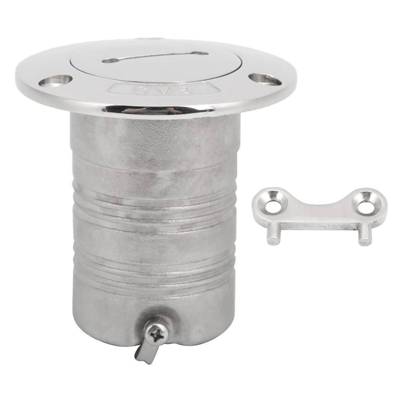 Edelstahl Deck Trichter Wasseröl Einlassfüllendfüllanschlussboot Gas Kraftstoff Tank Abdeckung Premium poliertes Spiegel Finish Rost -Proof -Verschleiß für Boote Yachts Caravans (50 mm) von ANKROYU
