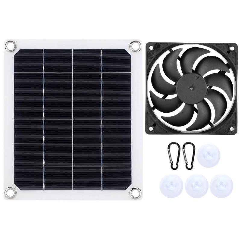 Solarpanel Monokristalline Silizium USB wiederaufladbar wasserdicht 10W Solarladegerät für Outdoor -Aktivitäten Gewächshäuser Haustierhäuser Baumhäuser Anhänger 220 x 190 mm von ANKROYU