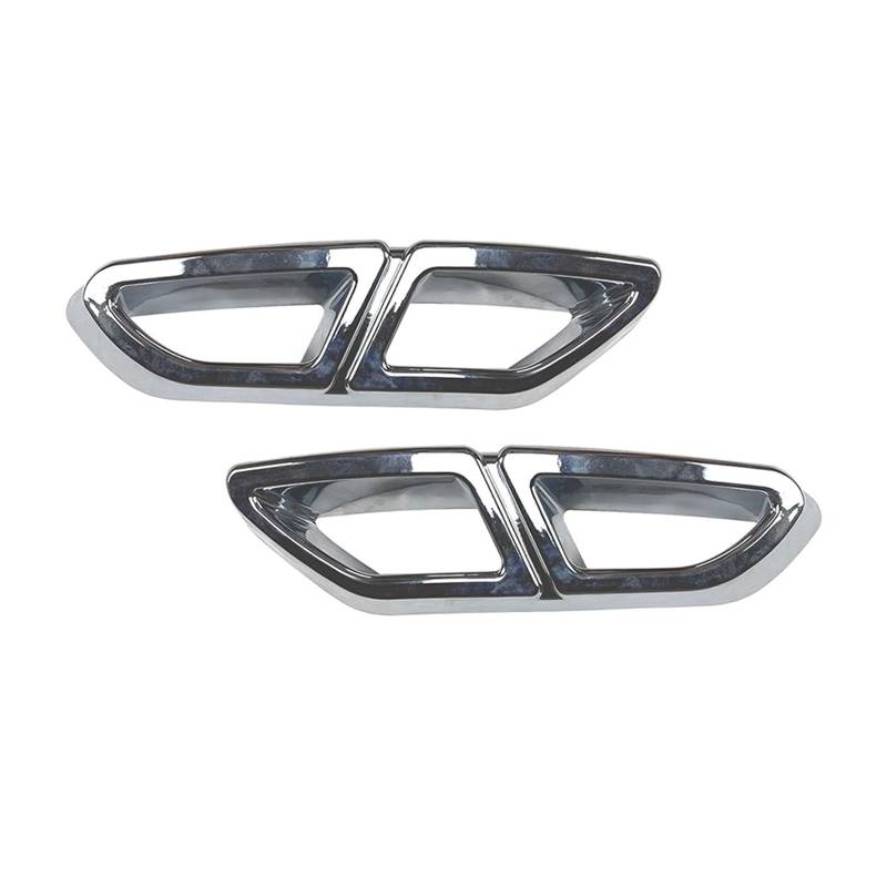 Lanliuhui Store 2x Endschalldämpfer-Endrohrabdeckungsverkleidung ABS Dekorativ Kompatibel mit Passat B8 2016-2019 Auto-Außenzubehör(Chrome) von ANLIONE