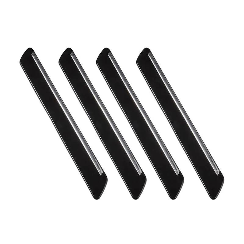 Lanliuhui Store 4-teilige Stoßstangen-Gummischutz-Lippenschutzstreifen for den vorderen und hinteren Stoßstangen-Ecktürschutz des Autos, Antikollisions-Styling-Formteil(Black) von ANLIONE