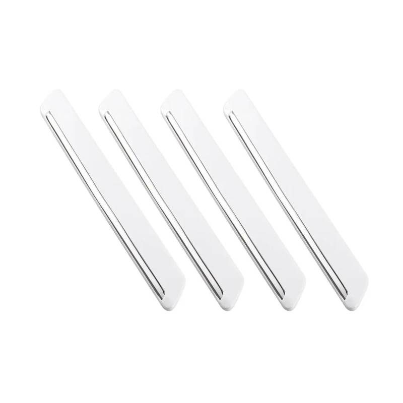 Lanliuhui Store 4-teilige Stoßstangen-Gummischutz-Lippenschutzstreifen for den vorderen und hinteren Stoßstangen-Ecktürschutz des Autos, Antikollisions-Styling-Formteil(White) von ANLIONE