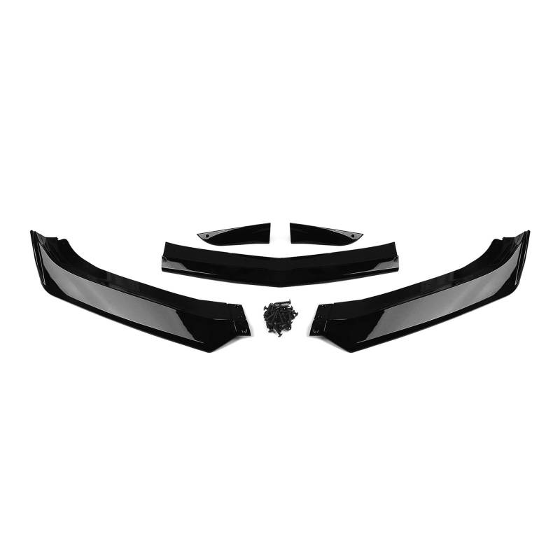 Lanliuhui Store Kompatibel mit Camaro SS LS LT RS 2016–2024, Frontspoilerlippe, Carbonfaser-Optik/schwarz glänzend, unterer Splitterschutz(Glossy Black) von ANLIONE