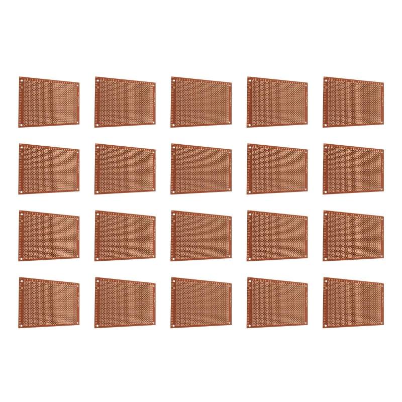 20pcs Bakelit PCB Platine 5x7cm Wärmefeste Basis 2 54 Mm Lochabstand 1 0 Mm Löcher Für Elektronische Projekte von ANMITI