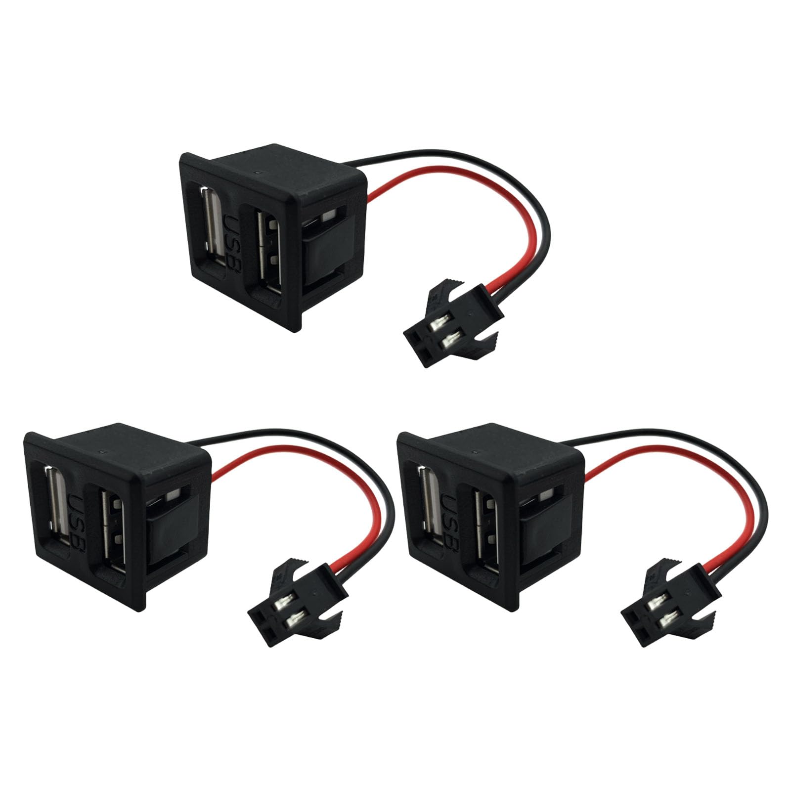 3PCS LAMP Clip Auf Ladeauslass Steckdosen Mit Doppelter USB 3PCS LAMP Clip Auf Ladeauslass Steckdosen Mit Doppelter USB von ANMITI