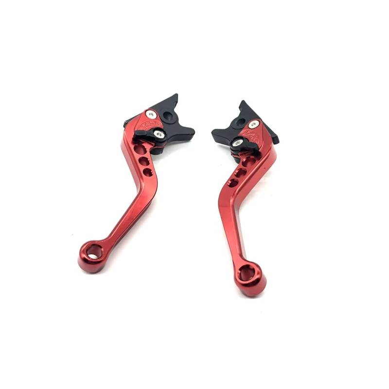 Motorrad Kupplung 1 Paar Motorrad-Kupplungsbremsgriffhebel Bremshebelgriff Doppelscheibe Geeignet Für Die Meisten Motorradzubehörteile Kupplung Bremshebel(Red) von ANNAKETZPW