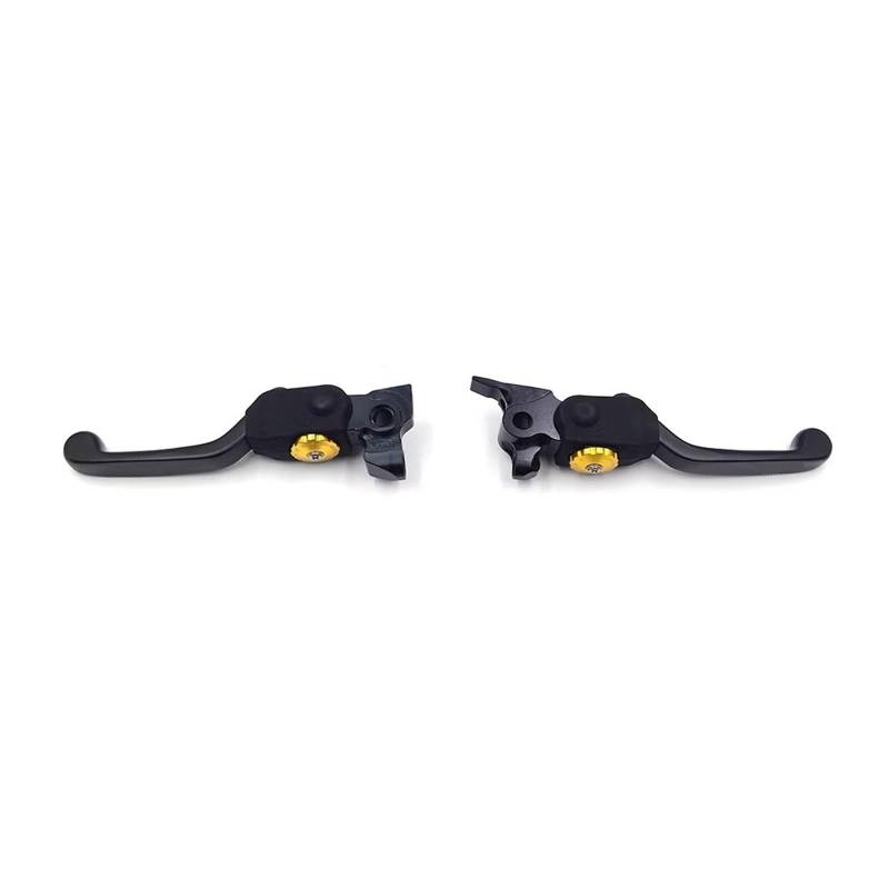 Motorrad Kupplung Für Husqvarna Für BREMBO 2014-2024 CNC Motorrad Kupplung Bremshebel Griff 1 Paar Legierung Klapp 7 Gänge Einstellbar Kupplung Bremshebel(Black Set) von ANNAKETZPW