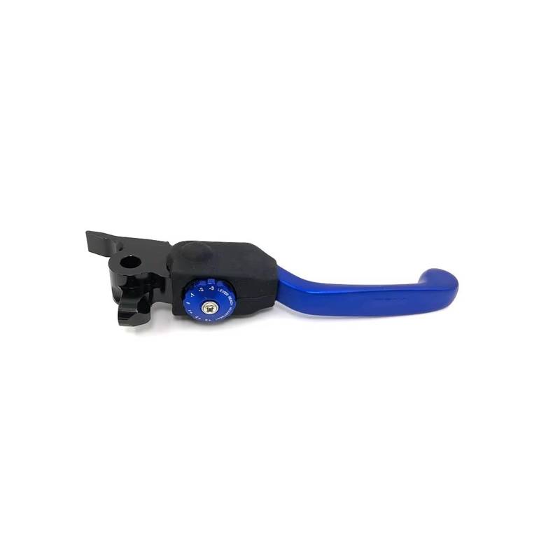 Motorrad Kupplung Für Husqvarna Für BREMBO 2014-2024 CNC Motorrad Kupplung Bremshebel Griff 1 Paar Legierung Klapp 7 Gänge Einstellbar Kupplung Bremshebel(Blue Brake Lever) von ANNAKETZPW