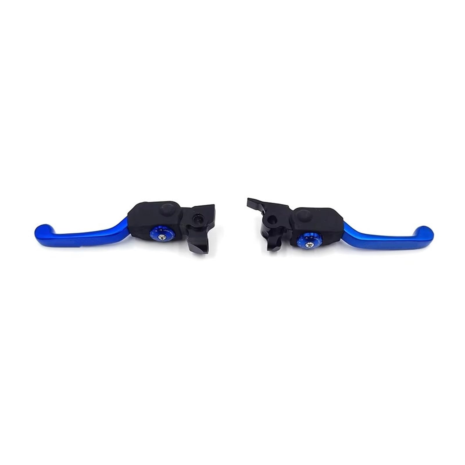 Motorrad Kupplung Für Husqvarna Für BREMBO 2014-2024 CNC Motorrad Kupplung Bremshebel Griff 1 Paar Legierung Klapp 7 Gänge Einstellbar Kupplung Bremshebel(Blue Set) von ANNAKETZPW