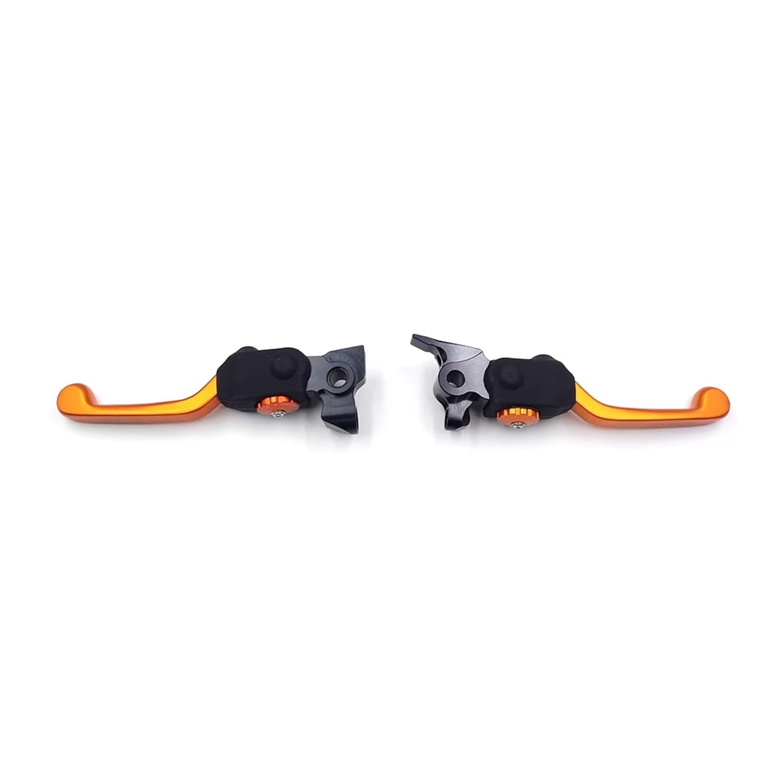 Motorrad Kupplung Für Husqvarna Für BREMBO 2014-2024 CNC Motorrad Kupplung Bremshebel Griff 1 Paar Legierung Klapp 7 Gänge Einstellbar Kupplung Bremshebel(Orange Set) von ANNAKETZPW