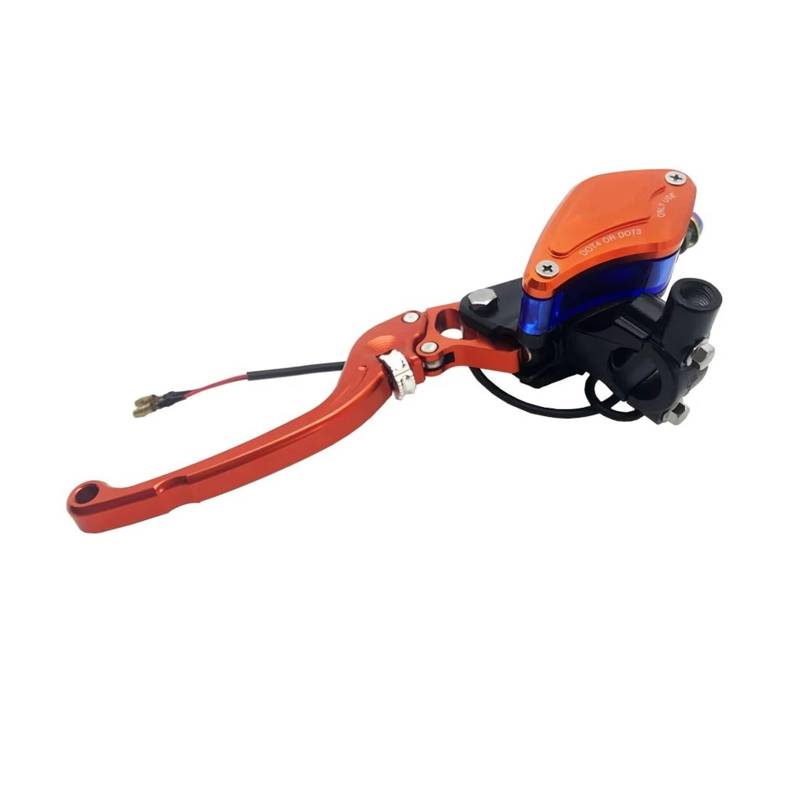 Motorrad Kupplung Motorradkupplung 7/8" 22 Mm Kupplungsbremspumpe Hauptzylinder Hydraulikpumpengriff Geeignet Für Die Meisten Motorräder. Kupplung Bremshebel(Orange Left) von ANNAKETZPW