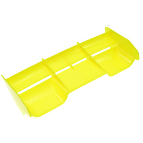 ANNJUC 1: 8 RC Auto RC Kunststoff Nylon HeckflüGel für 1/8 Nitro Elektrisch Angetriebene Off Road Truck Fern Bedienung, Gelb von ANNJUC