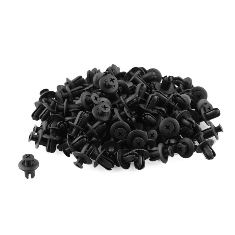 ANNJUC 120 x 8mm Auto Loch Kunststoff Niet Befestigung Stoßstange Push Pin Clip Clip von ANNJUC