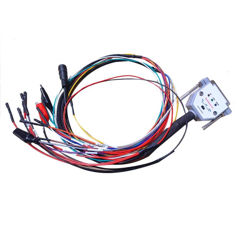 ANNJUC 3 LED-LEUCHTEN mit Schalter-Boot-Bank-Kabel DB25 für SM2 PRO+ J2534 VCI Lese-/Schreib-ECU Batt VCC Kline CAN-L von ANNJUC