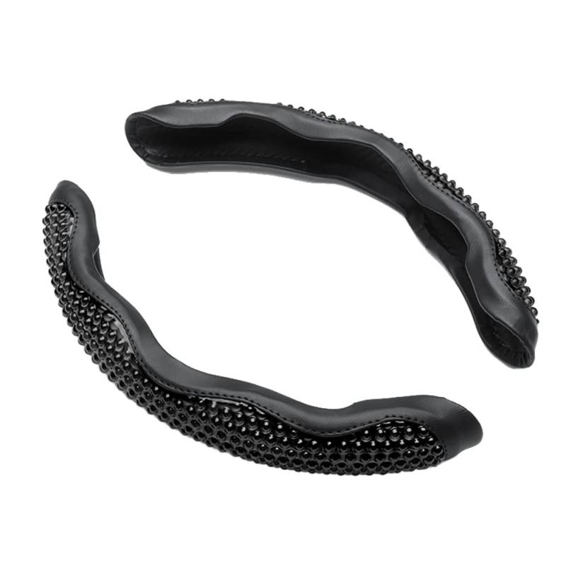 ANNJUC Universal-Lenkradabdeckung Summer Cold Gel Anti-Rutsch Two Side Sleeve SchutzhüLle Schwarz von ANNJUC