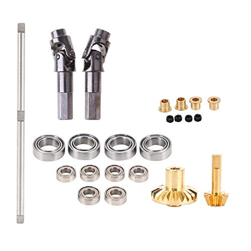 ANNJUC für B-1 B-14 B-24 B24 C14 C-14 1/16 Rc Auto Upgrade Metall Antriebswelle Zahn Rad Brücke Vorder Achse Voll Metall Kit ANNJUC für B-1 B-14 B-24 B24 C14 C-14 1/16 Rc Auto Upgrade Metall Antriebswelle Zahn Rad Brücke Vorder Achse Voll Metall Kit von ANNJUC