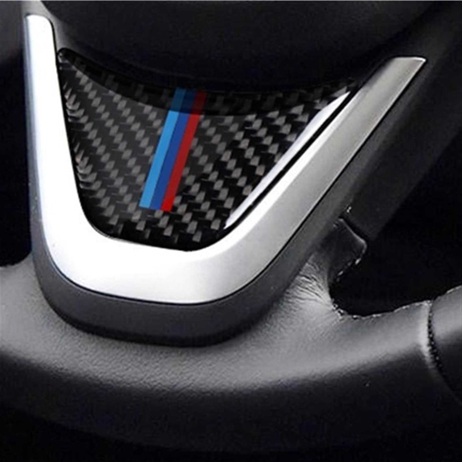 ANOMALOUS Carbon Faser Auto Lenkrad Aufkleber Fit for BMW X1 2016 F48 2017 F52 F45 F46 X2 Leistung Auto Innen dekor Zubehör Lenkradhüllen (Size : A) von ANOMALOUS