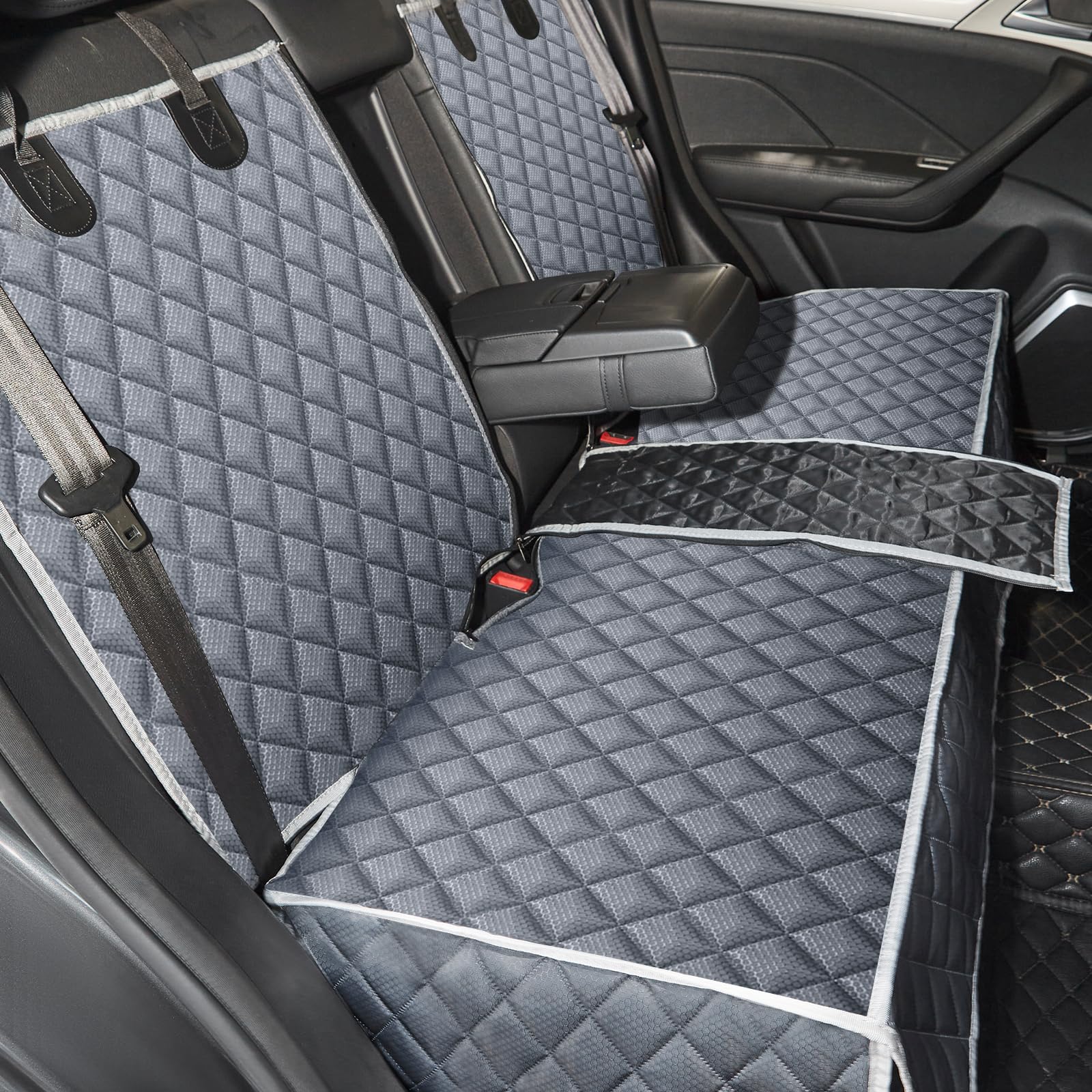 ANOSOSPECIAL Grauer Hunde-Autositzbezug für Rücksitz, Haustierfreundlich und wasserdicht, universelle Passform, Innenschutz für Auto, Van, SUV – ideal für Kinder und Haustiere ANOSOSPECIAL Grauer Hunde-Autositzbezug für Rücksitz, Haustierfreundlich und wasserdicht, universelle Passform, Innenschutz für Auto, Van, SUV – ideal für Kinder und Haustiere von ANOSOSPECIAL