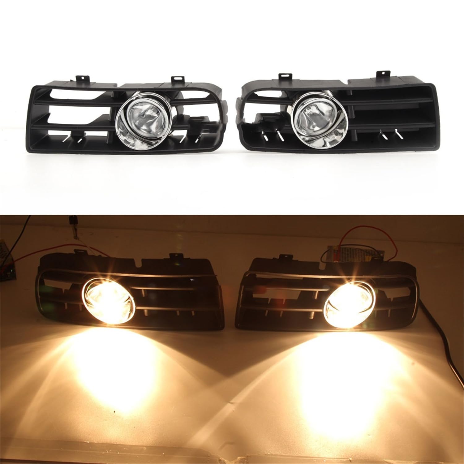 ANRAM Auto Nebelscheinwerfer für VW Golf 4 MK4 GTI TDI 1997-2006,Frontstoßstange Nebelscheinwerfer Nebelscheinwerfer-Baugruppe,A/Halogen Fog ANRAM Auto Nebelscheinwerfer für VW Golf 4 MK4 GTI TDI 1997-2006,Frontstoßstange Nebelscheinwerfer Nebelscheinwerfer-Baugruppe,A/Halogen Fog von ANRAM