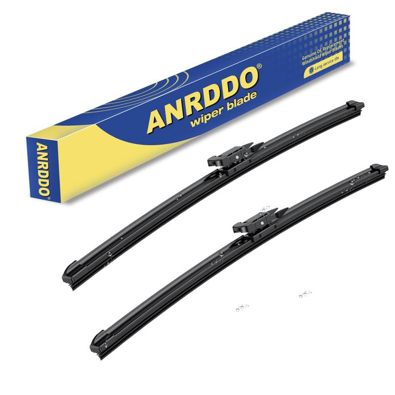 2 Scheibenwischerblätter für Audi Q7 2007-2015 Frontscheibenwischerblatt-Set Pinch Tab 66 cm / 66 cm von ANRDDO
