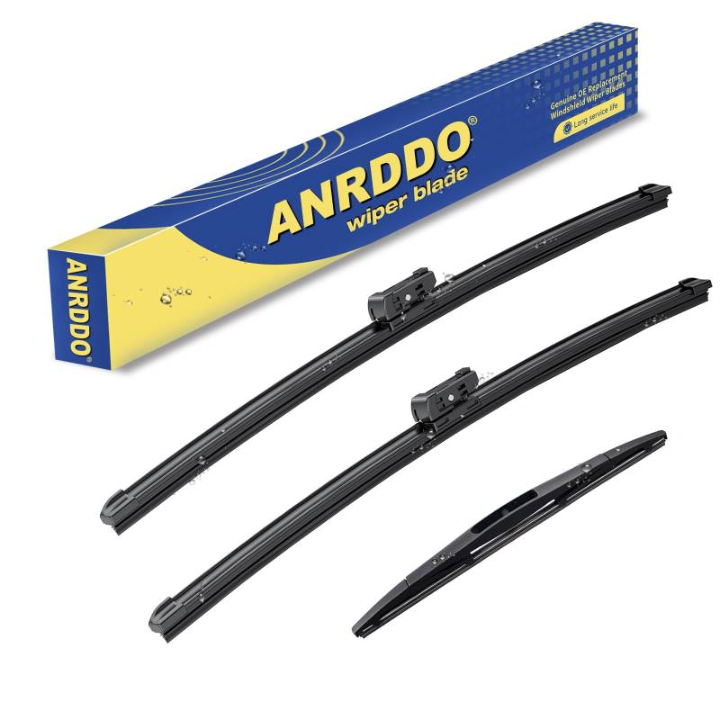3 Scheibenwischer, Ersatz für Subaru Ascent 2019–2021, Original-Ersatz-Scheibenwischerblätter-Set, 66 cm + 50,8 cm + 35,6 cm (3 Stück) Top Lock von ANRDDO