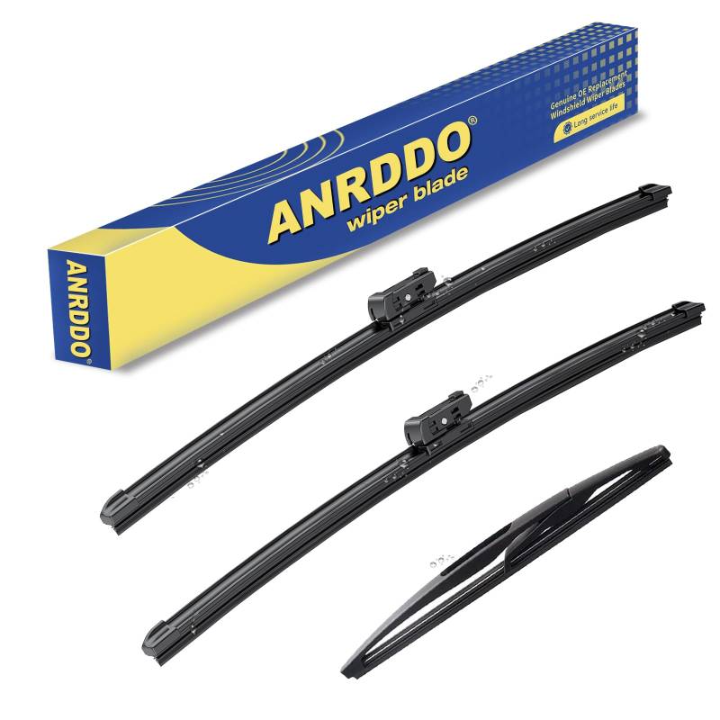 3 Scheibenwischer Fabrik für GMC Acadia 2007-2012 Saturn Outlook 2007-2010 Original Equipment Replacement Front and Rear Windschutzscheibe Wischblatt - Top Lock 19mm 24"/21"/21" (3er-Set) von ANRDDO