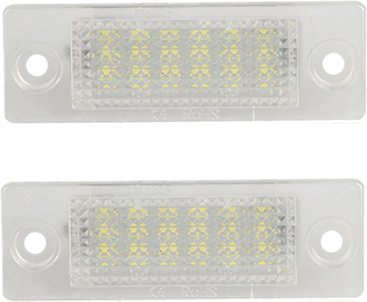 ANROI Nummernschildleuchte Kompatibel für Jetta 2005 2006 2007 2008 20090 2010, 2x Auto Beleuchtung Ersatz Einbauteile Leuchten Leuchtenteile von ANROI